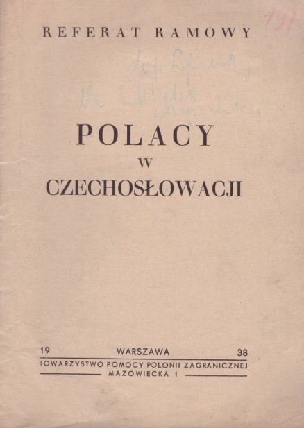 POLACY w Czechosłowacji. Referat ramowy.