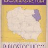 MAPA województwa białostockiego. Podziałka 1:500 000.