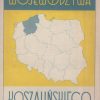 MAPA województwa koszalińskiego. Podziałka 1:500 000.