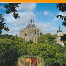 KUTNA Hora. Kościół św. Barbary i miasto.