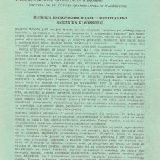 KŁODZKIE Migawki Krajoznawcze. Numer 4. Czerwiec 1988. Historia zagospodarowania turystycznego Śnieżnika Kłodzkiego.