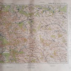 ŻARKI - Jędrzejów - Ilkenau - Miechów. Grossblatt Nr 381. Mapa w skali 1:100.000.