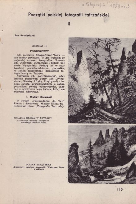 Początki polskiej fotografii tatrzańskiej (w setną rocznicę jej powstania). - obrazek 4