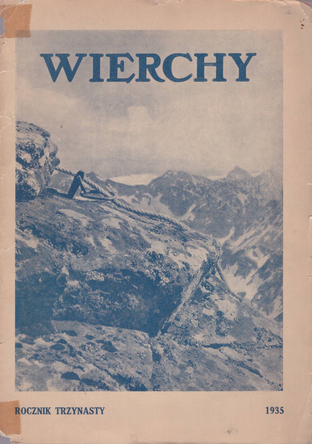 WIERCHY 1935 rocznik 13. Rocznik poświęcony górom i góralszczyźnie