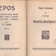 EPOS indyjskie. II. Vyāsa Mahā-bhārata.