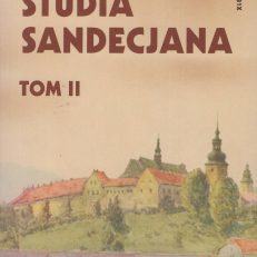 STUDIA Sandecjana. Tom II.