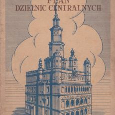 PLAN dzielnic centralnych miasta Poznania.