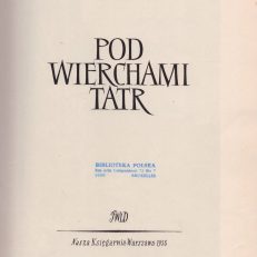 Pod wierchami Tatr.
