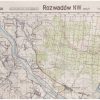ROZWADÓW NW 4634/1. Massstab 1:50 000. Truppenausgabe Nr 1. 383-B-1.