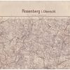 ROSENBERG i. Oberschl. /Olesno/. 1:100 000. Grossblatt 106. Sondersausgabe XII 140.