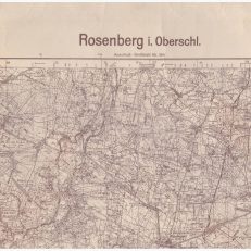 ROSENBERG i. Oberschl. /Olesno/. 1:100 000. Grossblatt 106. Sondersausgabe XII 140.