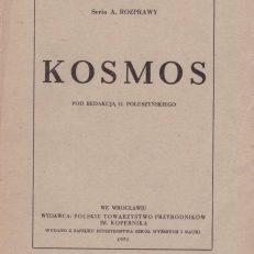 KOSMOS. Zeszyty I-III,IV. 1948-1951. Rocznik LXVI.