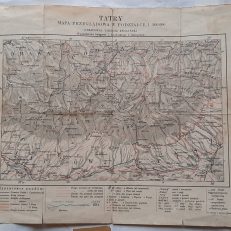 TATRY. Mapa przeglądowa w podziałce 1:200 000.