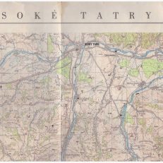 VYSOKE Tatry. Mapa w skali 1:100 000.