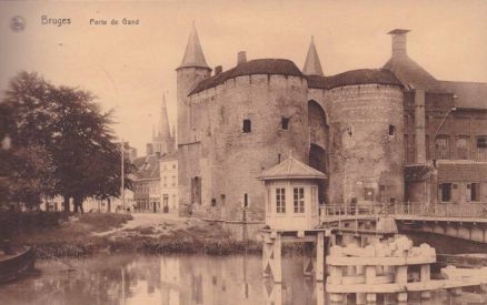 BRUGES. Cartes vues detachables. 20 widokówek w sepii połączonych w albumik - obrazek 2