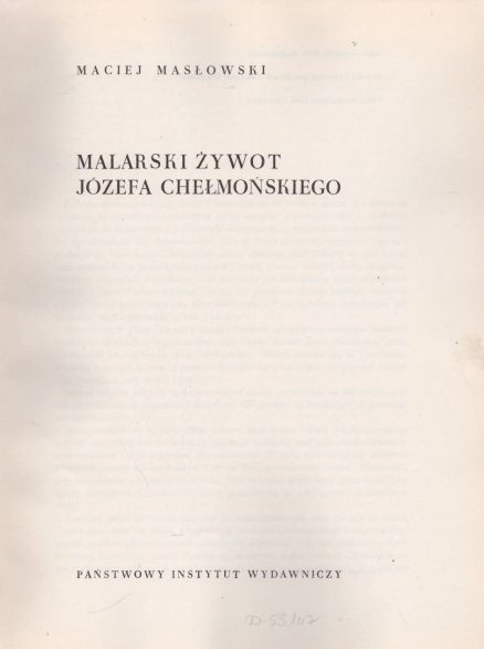 Malarski żywot Józefa Chełmońskiego. - obrazek 2