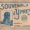 SOUVENIR d`Ypres. Avant  and apres la Guerre.