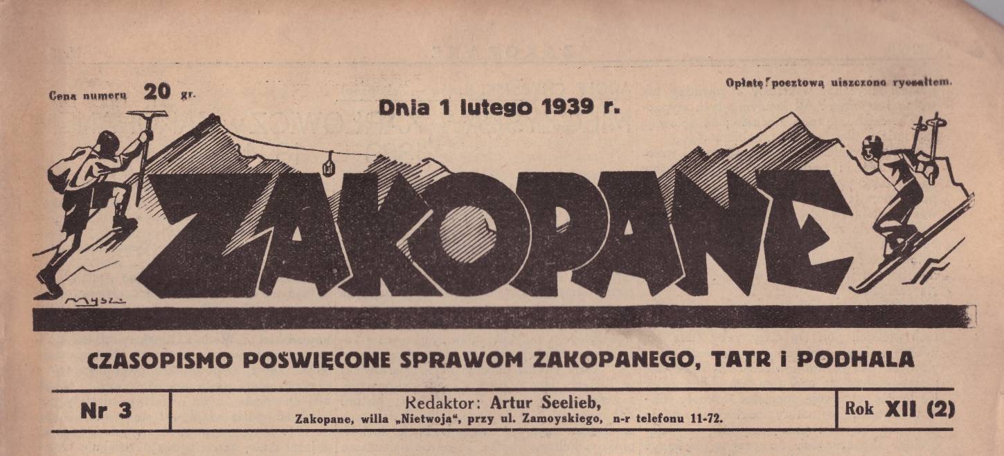 ZAKOPANE. Czasopismo poświęcone sprawom Zakopanego, Tatr i Podhala.