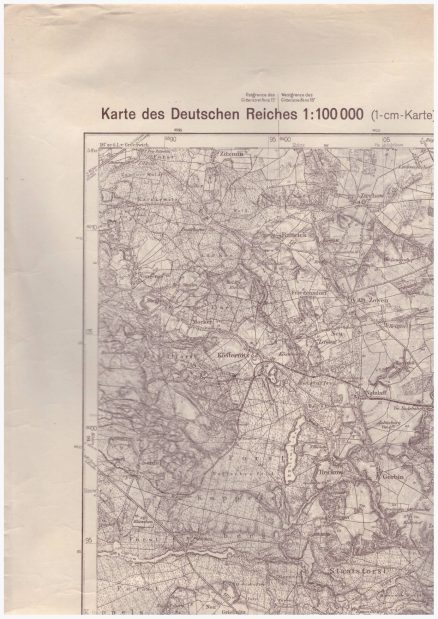 RUMMELSBERG i. Pom. /Miastko/ - Bublitz - Pollnow. Karte des Deutschen Reiches 1:100 000. Grossblatt 25. - obrazek 2