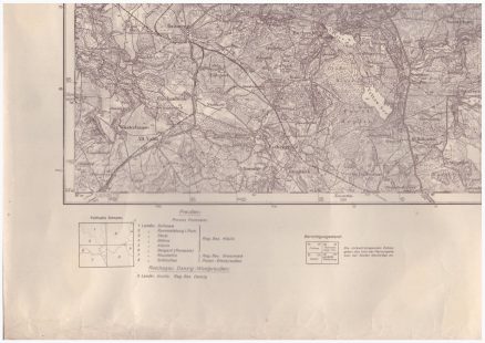 RUMMELSBERG i. Pom. /Miastko/ - Bublitz - Pollnow. Karte des Deutschen Reiches 1:100 000. Grossblatt 25. - obrazek 3