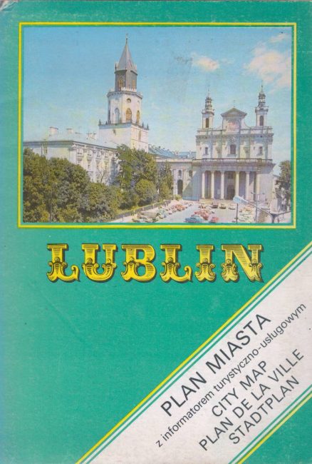 LUBLIN. Plan miasta z informatorem turystyczno-usługowym. City map. Plan de la ville. Stadtplan.
