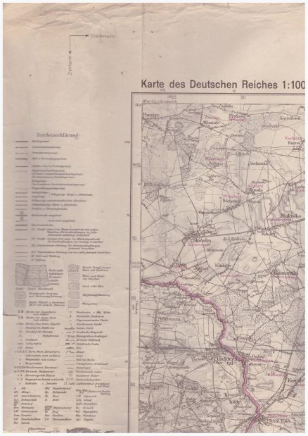 WELUN /Wieluń/ - Rosenberg O. S. - Tschenstochau. Karte des Deutschen Reiches 1:100 000. Grossblatt 106. - obrazek 2