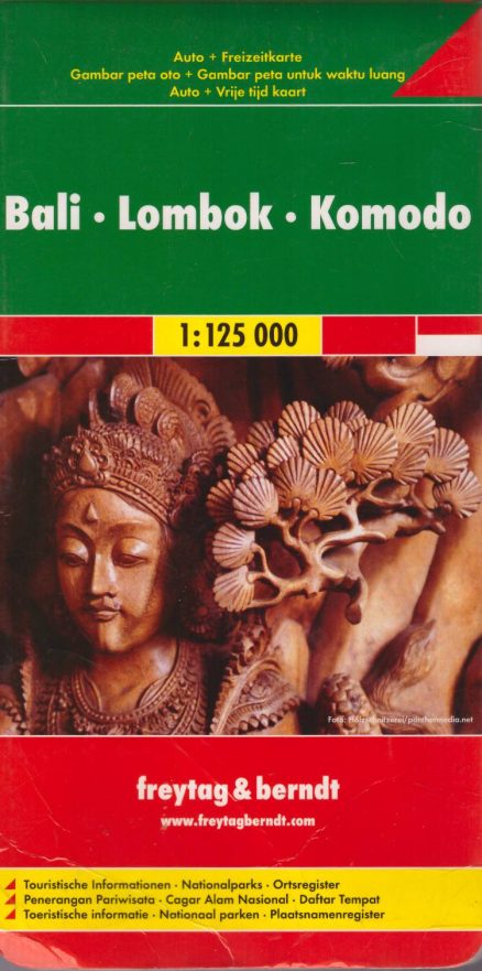 BALI. Lombok. Komodo. Auto + Freizeitkarte. 1:125 000.