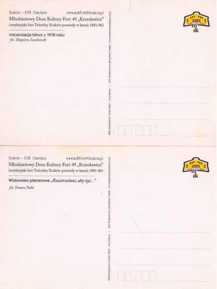 FORT 49 „Krzesławice”. Młodzieżowy Dom Kultury. Wielobarwne widokówki. - obrazek 5