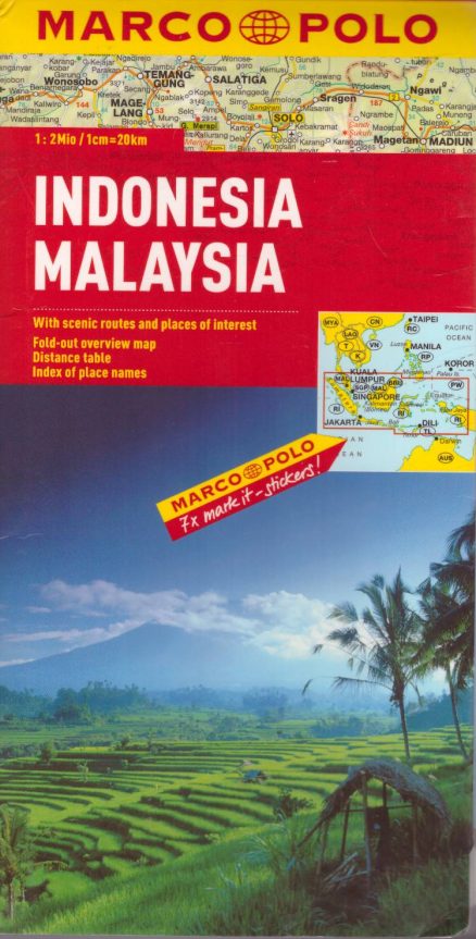 INDONESIA. Malaysia. Mapa w skali 1:2 000 000.