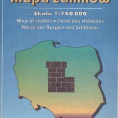POLSKA. Mapa zamków. Skala 1:750 000.
