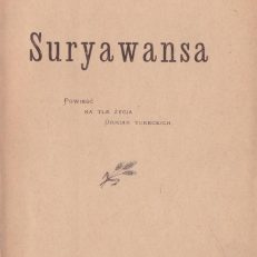 Suryawansa. Powieść na tle życia Ormian tureckich.