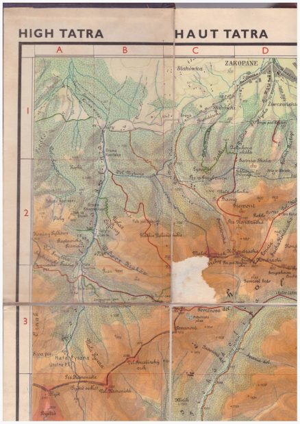 VYSOKE Tatry. High Tatra. Haut Tatra. Hohe Tatra. Magas Tatra. Mapa w skali 1:50 000. - obrazek 3