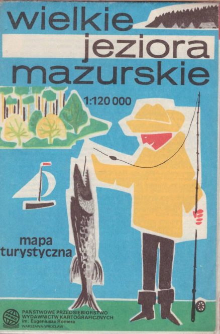 WIELKIE jeziora mazurskie. Mapa turystyczna. 1:120 000.