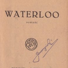 Waterloo. Powieść.