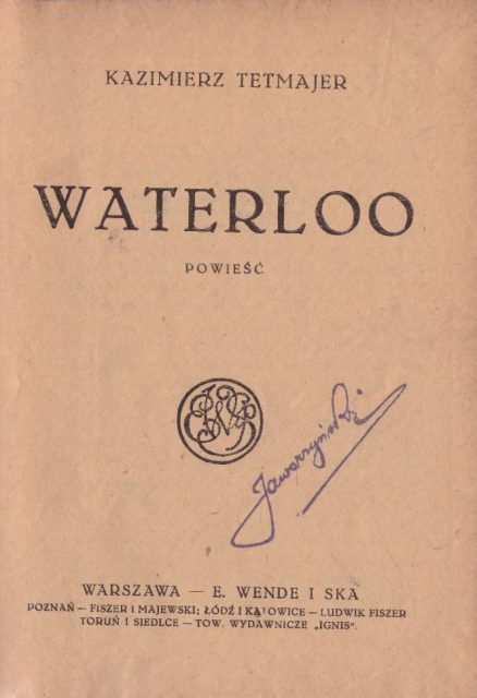 Waterloo. Powieść.