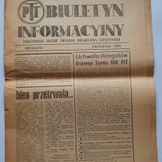 BIULETYN Informacyjny Tymczasowego Zarządu Polskiego Towarzystwa Tatrzańskiego. Kraków, Listopad 1981.