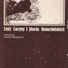 LISTY Lucyny i Józefa Kotarbińskich.