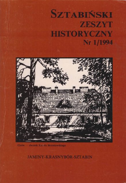 SZTABIŃSKI Zeszyt Historyczny. Nr 1/1994.