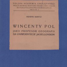 Wincenty Pol jako profesor geografii na Uniwersytecie Jagiellońskim.