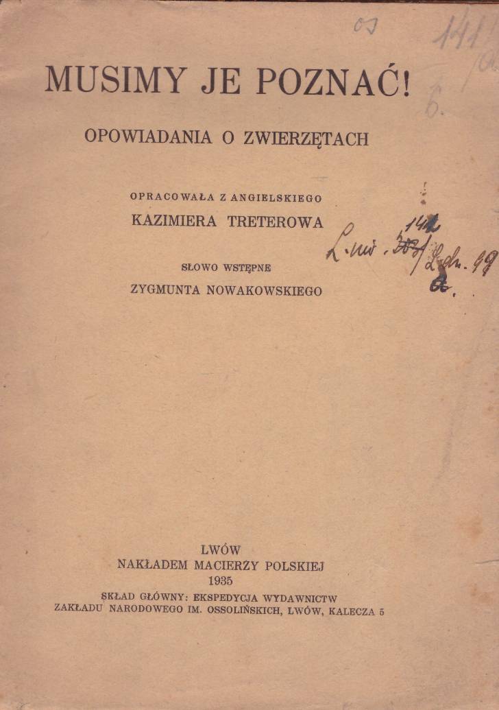 MUSIMY je poznać! Opowiadania o zwierzętach.