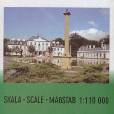 OKOLICE Kozienic. Mapa turystyczna Tourist map Touristische Karte. Skala Scale Massstab 1:110 000.