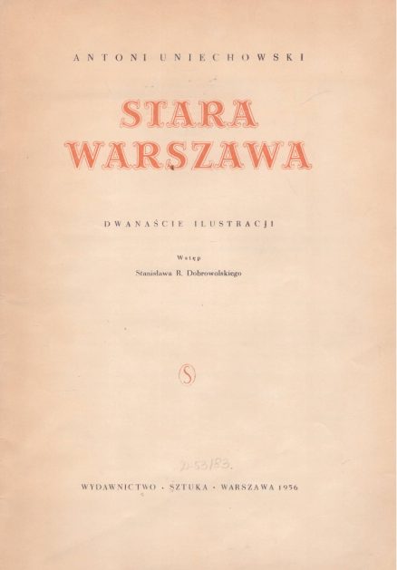 Stara Warszawa. Dwanaście ilustracji. Defekt: Zachowanych sześć ilustracji!!! - obrazek 3