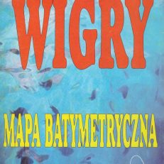 JEZIORO Wigry. Mapa batymetryczna.