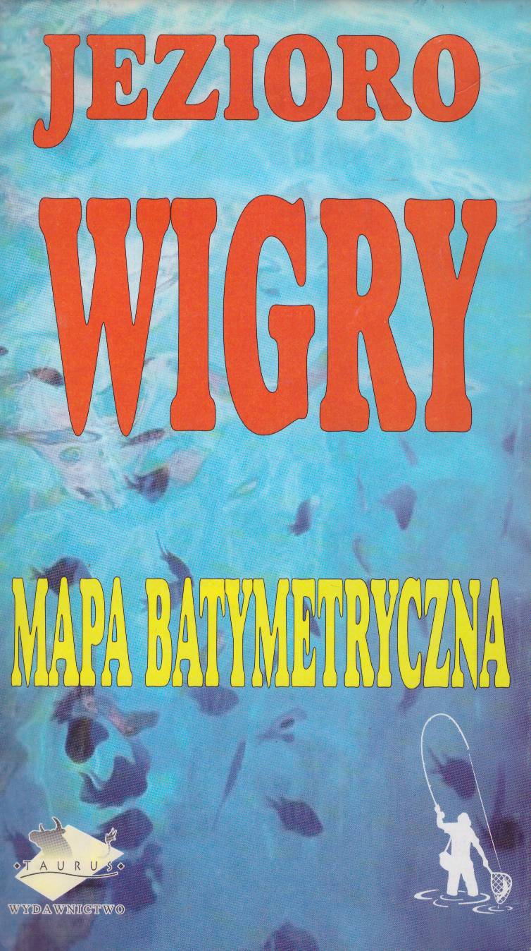 JEZIORO Wigry. Mapa batymetryczna.