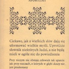 Aforyzmy.