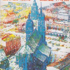 KRAKÓW centrum. Mapa. Map. Karte. Skala 1:10 000. Mapa poboczna w skali 1:100 000.