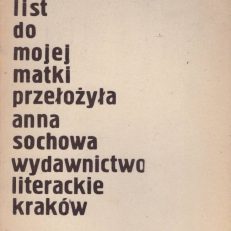 List do mojej matki.