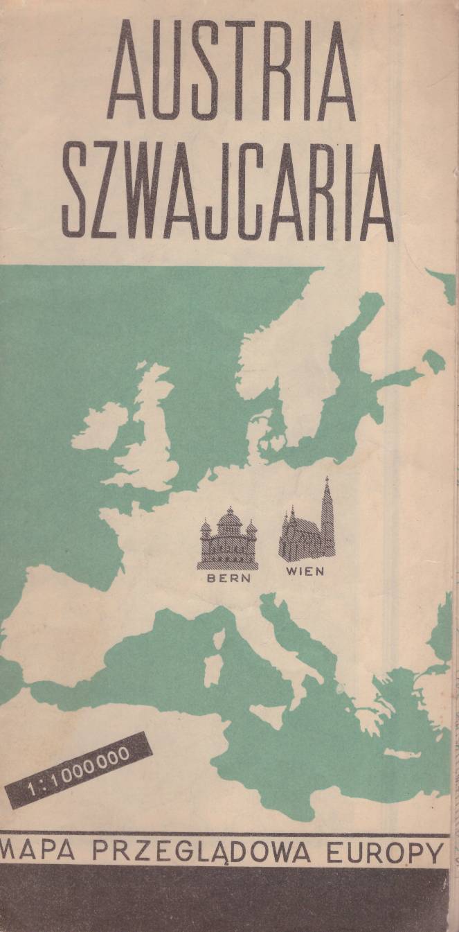 MAPA Przeglądowa Europy. Podziałka 1:1 500 000.