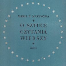 O sztuce czytania wierszy. Szkice.