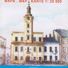 SKOCZÓW. Mapa. Map. Karte. Skala 1:25 000. Poboczny plan centrum w skali 1:10 000.